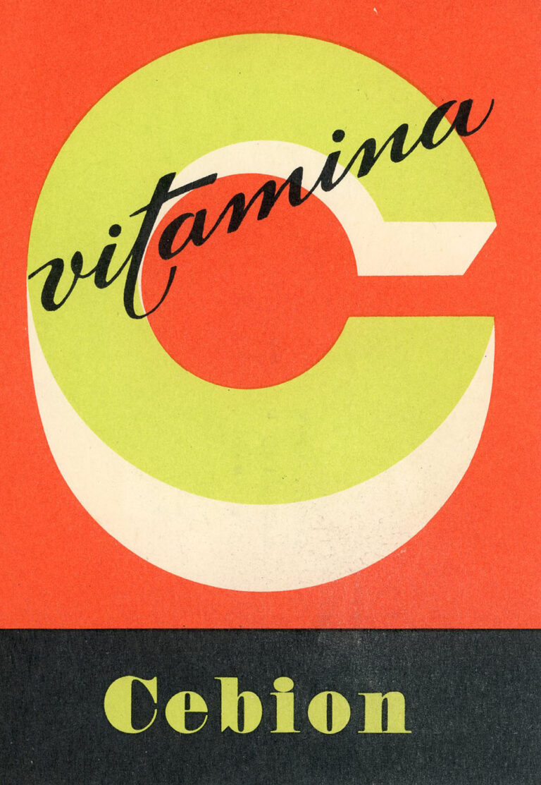 Cebion advertising postcard, 1957