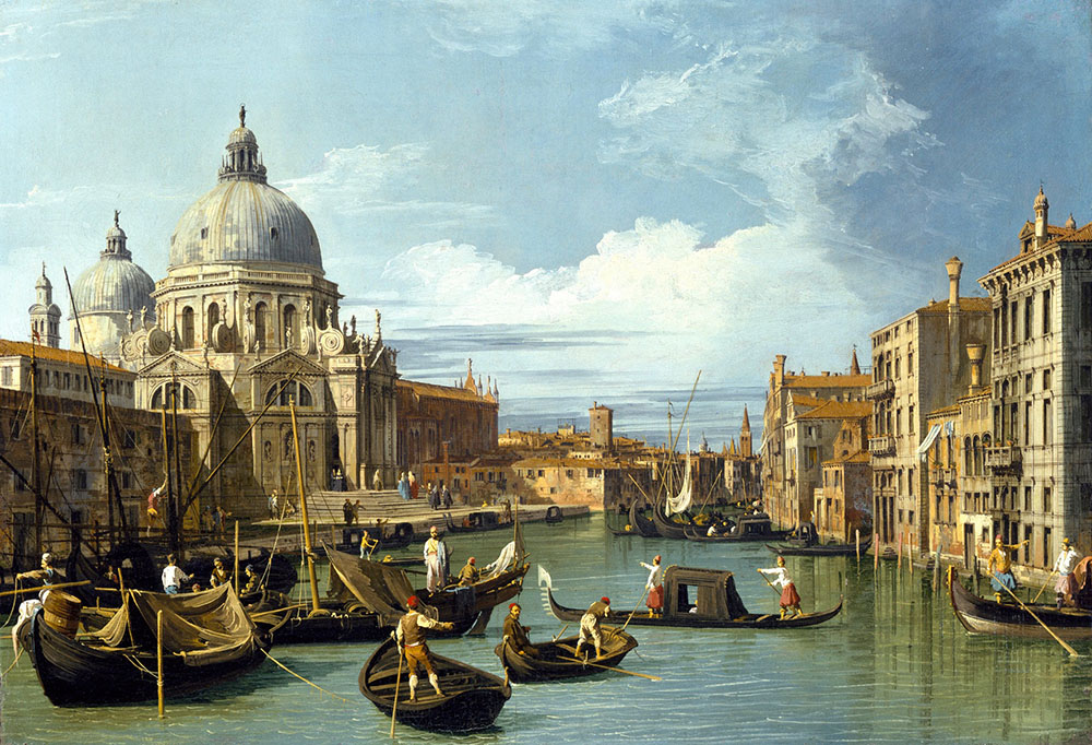 Canaletto, "Entrance to the Grand Canal, Looking West, with the Basilica della Salute" (C.1927) National Gallery of Art, Washington, 2011