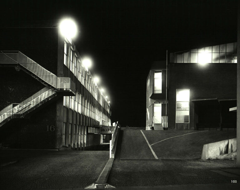 Night view of the Bracco plant in Milano Lambrate, 2013