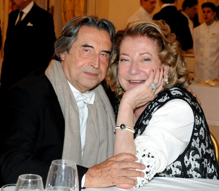Diana Bracco with Maestro Riccardo Muti, 2017
