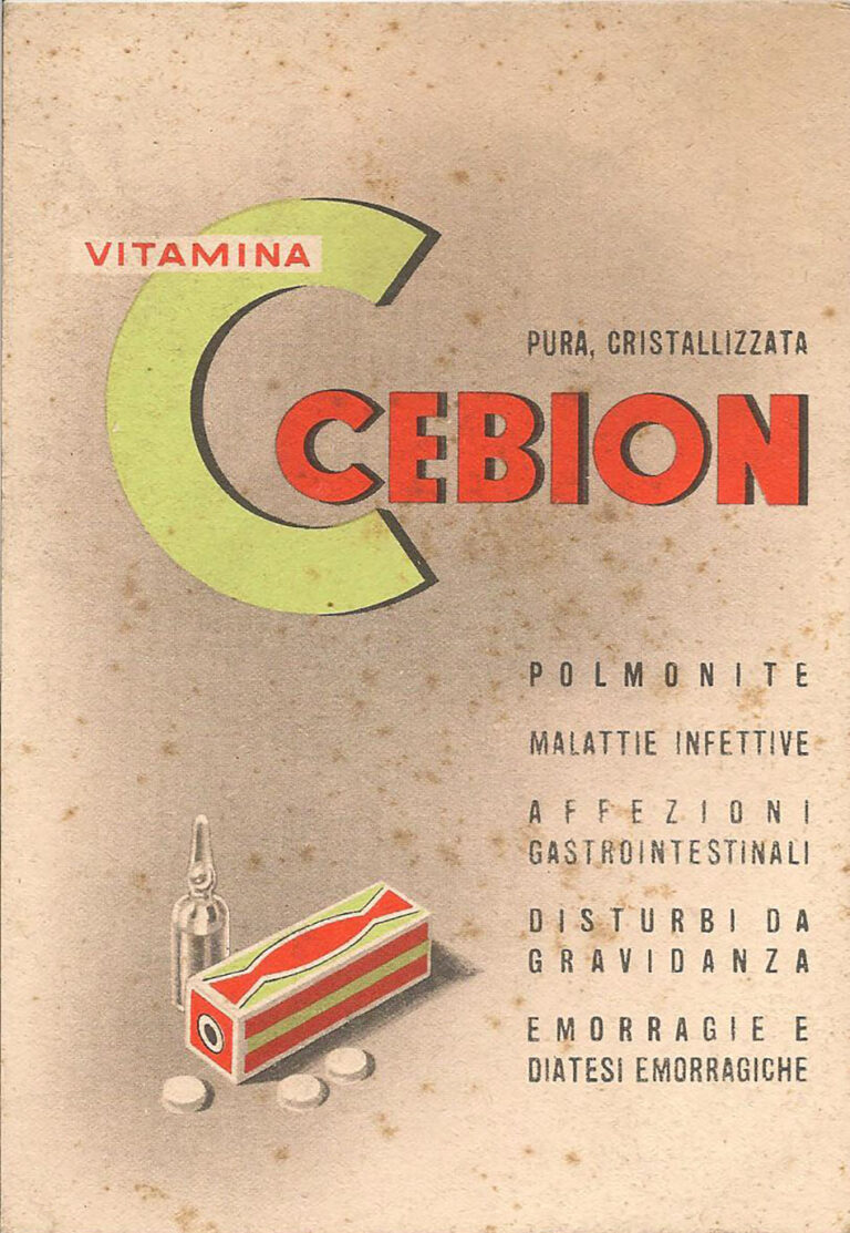 Cebion advertising postcard, 1940s