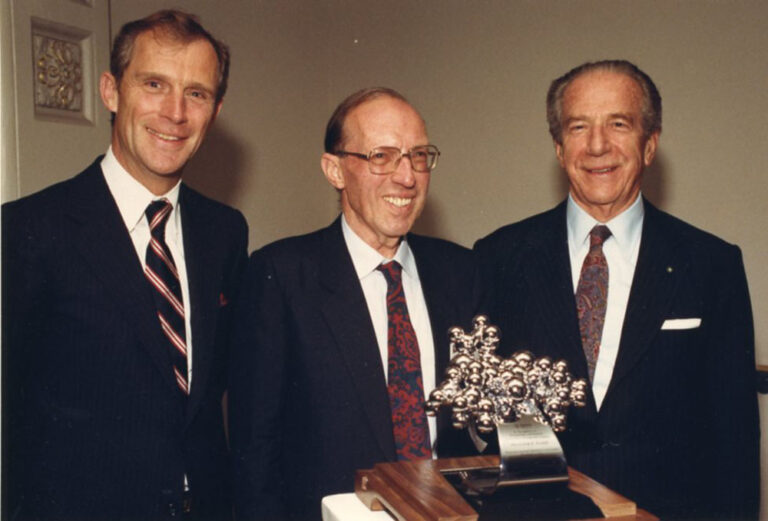 Ernst Felder and Fulvio Bracco at the Third International Iopamidol Symposium, Washington, 20-21 May 1988