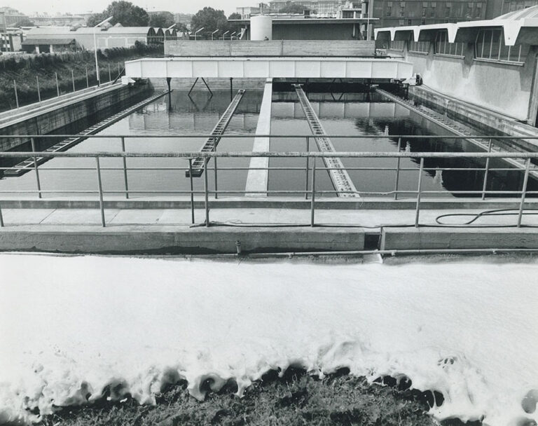 Water treatment works at Bracco plant of Milano Lambrate, 1970s