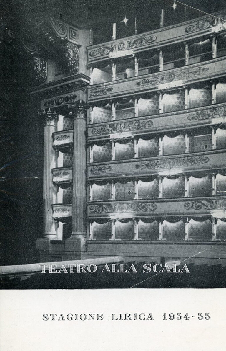 Programme for Teatro alla Scala opera season 1954-1955