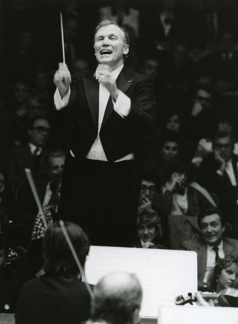 The conductor Maestro Georges Prêtre performing, 1980s