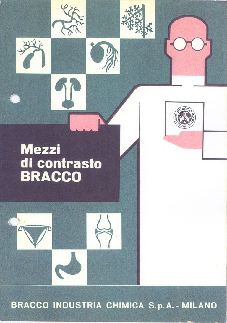 Brochure advertising Bracco contrast media, 1960s