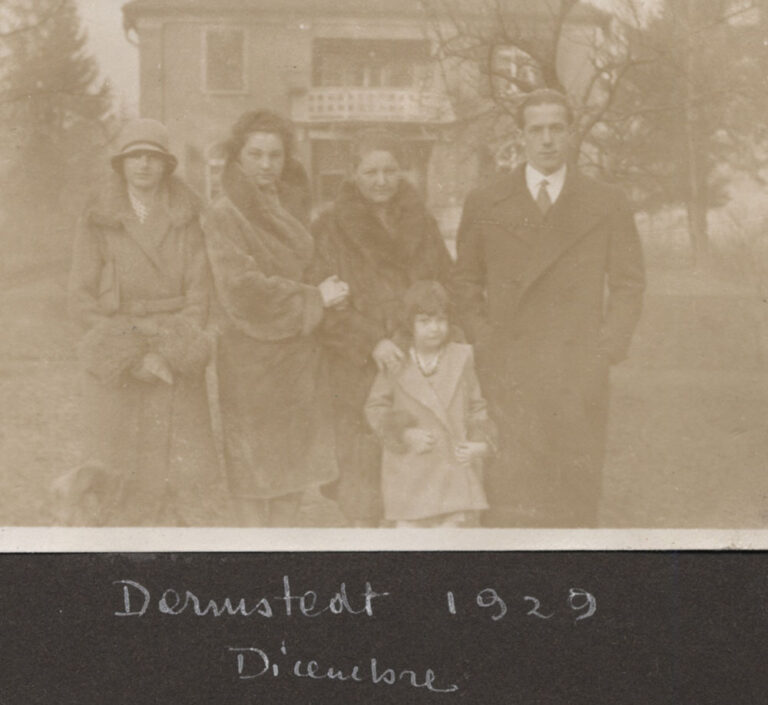 Fulvio Bracco as guest of the Merck family in Darmstadt, 1929