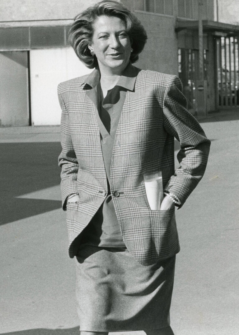 Diana Bracco at the company in the 1980s