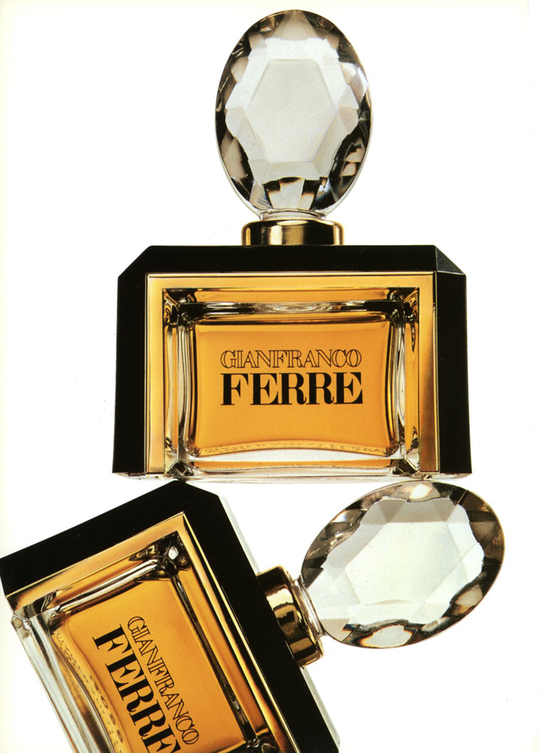Advertisement for "Gianfranco Ferrè" perfume, 1984