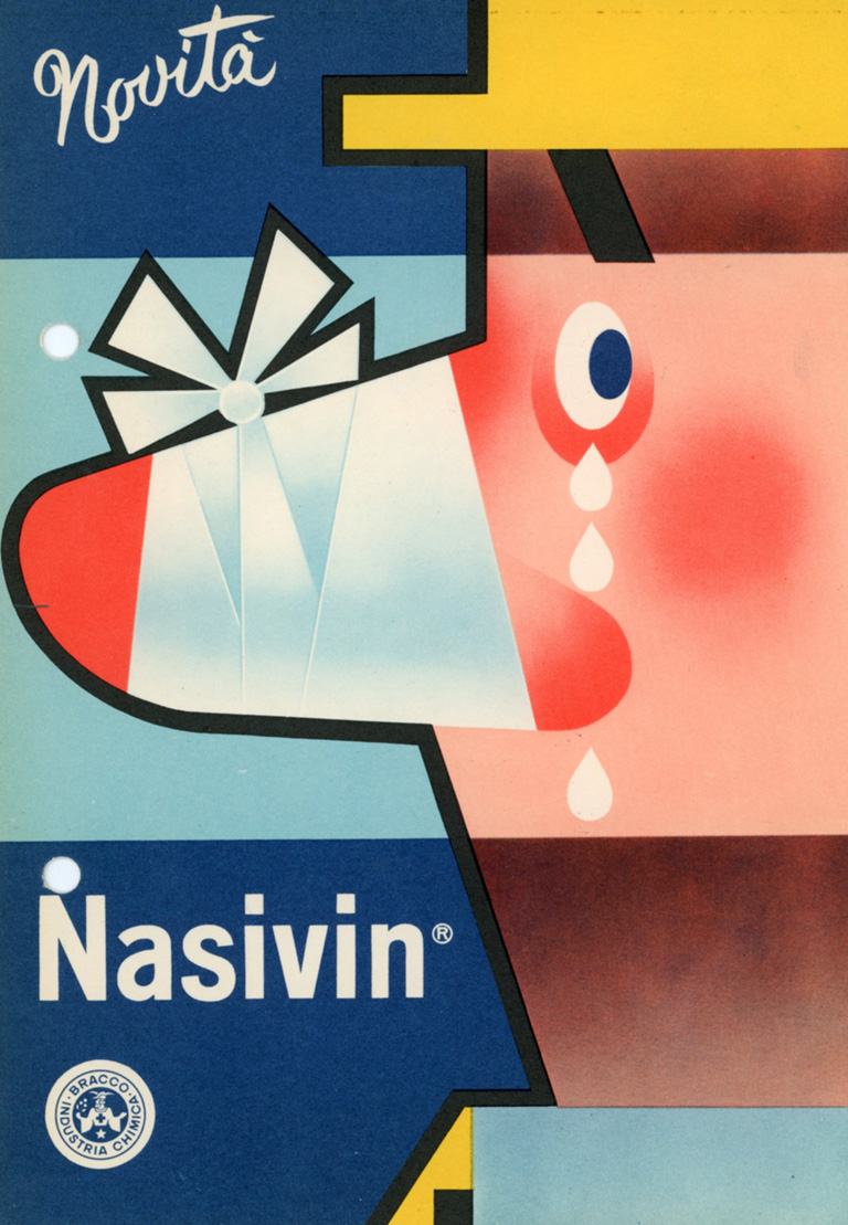 Cartolina pubblicitaria del "Nasivin", 1964