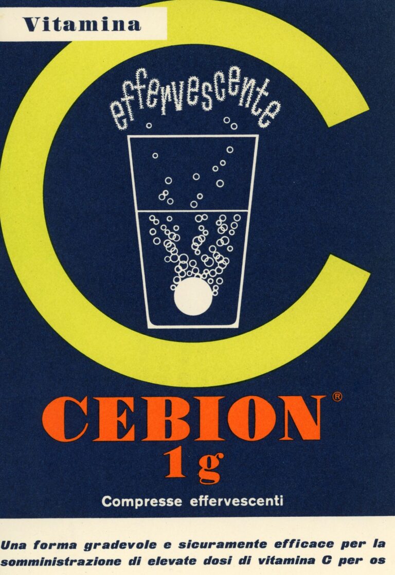 Promotional flyer for Cebion effervescent tablets , 1959
