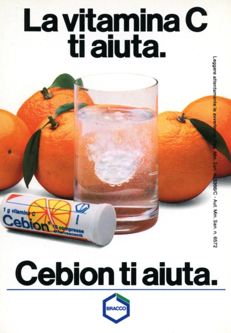 Promotional flyer for Cebion, 1980s