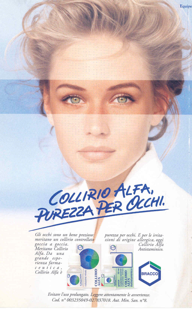 Advertisement for CollirioAlfa, 1990s
