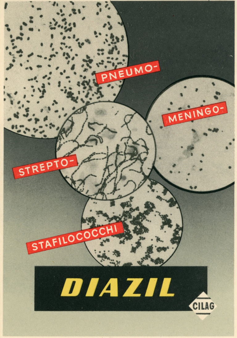 Promotional flyer for Diazil, 1949