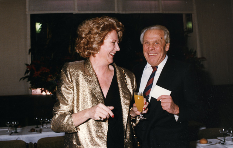 Diana Bracco with Professor Sergio Chiappa, 2000s