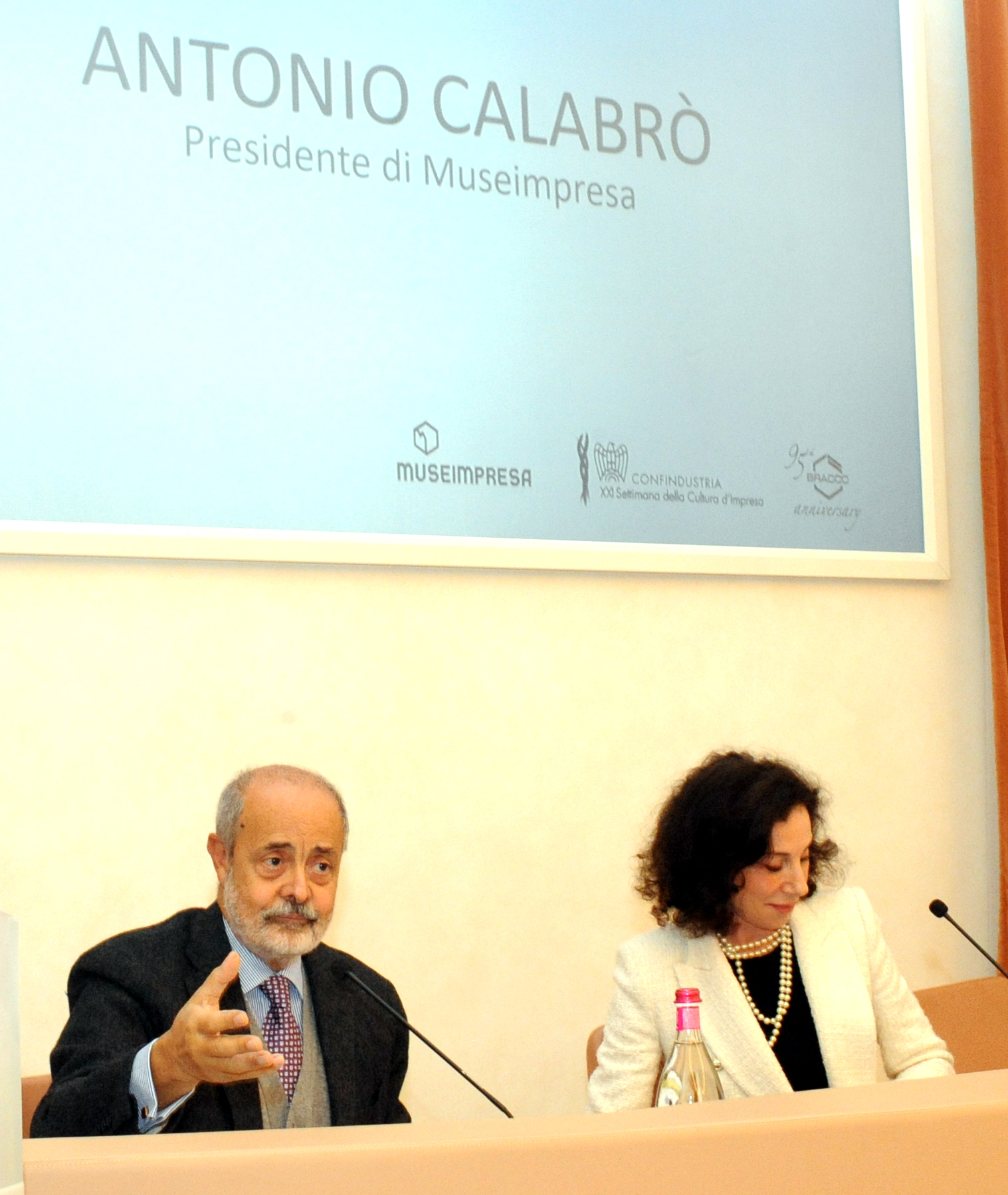 Antonio Calabrò e Nicoletta Picchio
