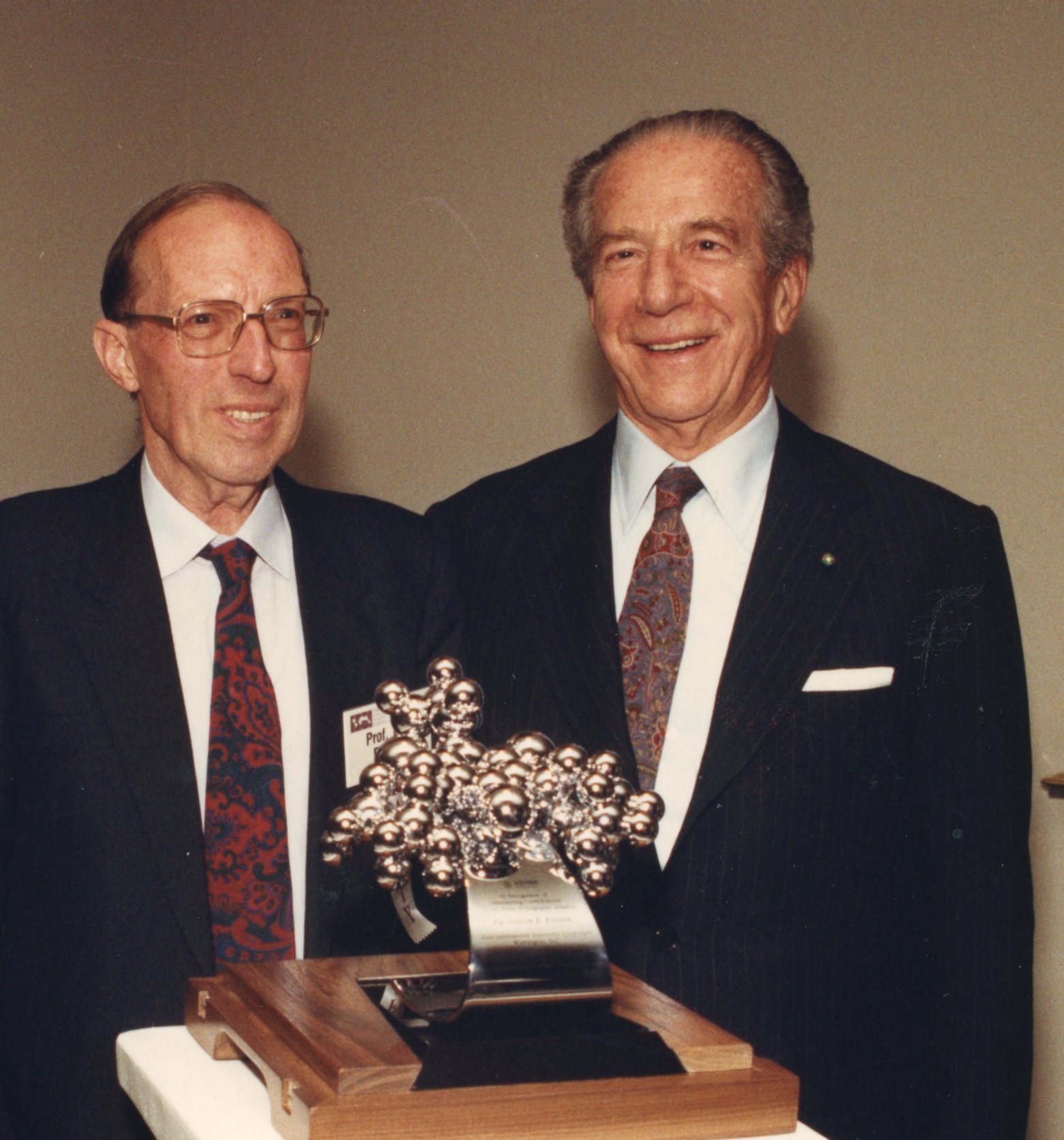 Ernst Felder e Fulvio Bracco al Third International Iopamidol Symposium, 1988 Washington