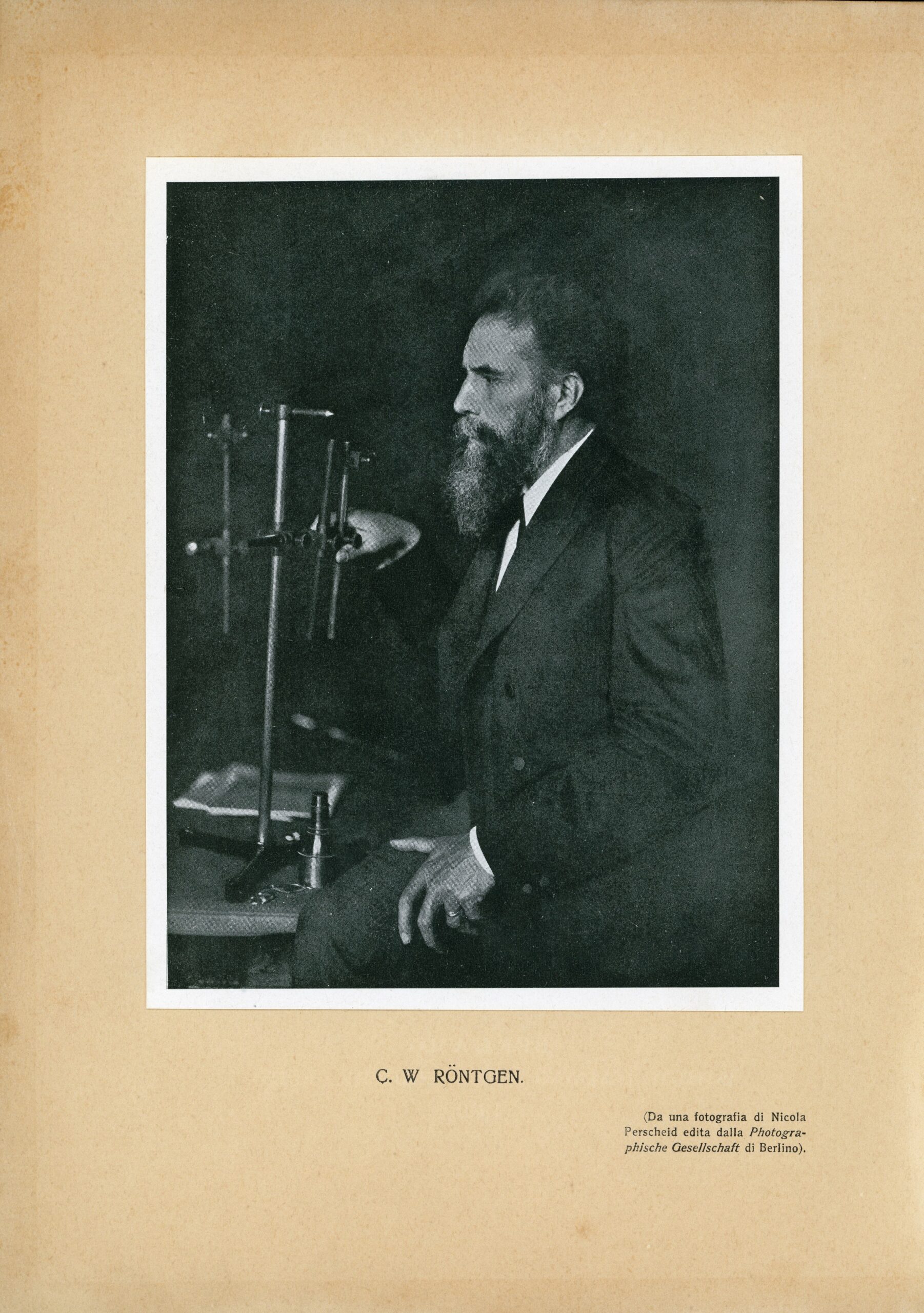 Wilhelm Conrad Röntgen (X-rays, Ignazio Schincaglia, Bracco Technical and Scientific Library)